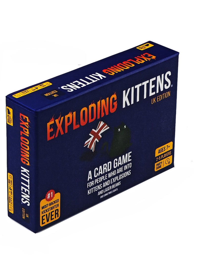 Card Game Exploding Kittens Adult Card Game Playing Card Toys (British Cat) - Image 1